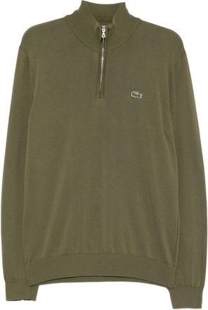Lacoste cotton high-neck jumper - Green