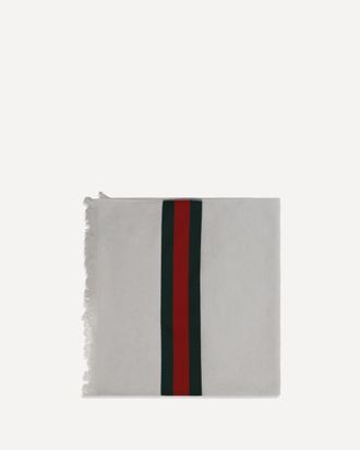 Gucci Asciugamano in spugna di cotone con Web Woman UNI