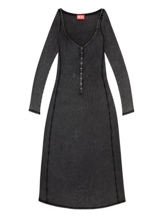 Diesel D-Ley ribbed midi dress - Grey
