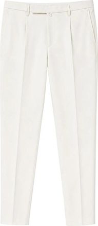 BRIGLIA 1949 Tapered Broeken - Heren - Slim Fit Broeken - Wit - M - Katoen - Broeken