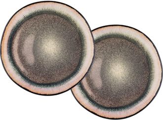 Bj&ouml;rn Borg Bandeja de servicio IRIS &Oslash;32cm - 2 Piezas - Marr&oacute;n salvaje