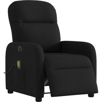 vidaXL Vidaxl - Sill&oacute;n Reclinable De Masaje El&eacute;ctrico Tela Negro