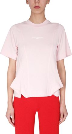 Stella McCartney Pink Logo Crew Neck T-Shirt