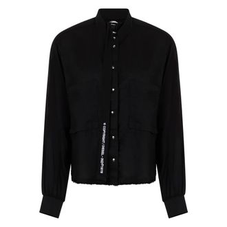 Diesel Casual Shirts, female, Black, Size: 2XS C-Super Shirt