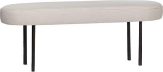 Klast Banco de tela beige 97x38 cm