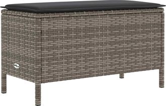 vidaXL Reposapi&eacute;s De Jard&iacute;n Gris Y Gris Oscuro 80 X 38 X 45 Cm Vidaxl
