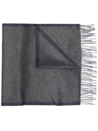Ferragamo Sciarpa con frange - Grigio