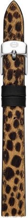 Michele 12mm Leopard Print Genuine Calf Hair Watch Band in Leopard Multi at Nordstrom