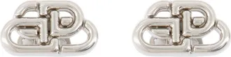 Balenciaga Womens Bb Stud Xs Earrings Synthetic Silver Metal Jewelry-Watches