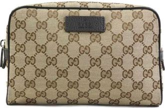 Gucci Brown Gg Canvas Fanny Pack Sling Bag (Pre-Owned)