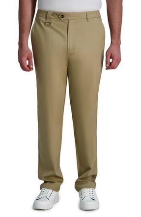 Karl Lagerfeld Stretch Cotton Straight Leg Dress Pants in Tan at Nordstrom Rack, Size 36