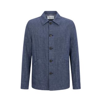 Malo Giacca con chiusura a bottoni - - Jackets - Uomo - Blu - L