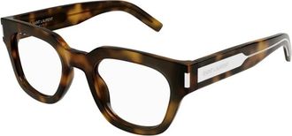 Saint Laurent Klassieke Havana Zonnebril - Dames - Brillen - Bruin - 50 MM - Accessoires