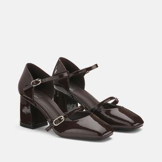 La Redoute Collections Polyurethaan pumps met hoge hakken