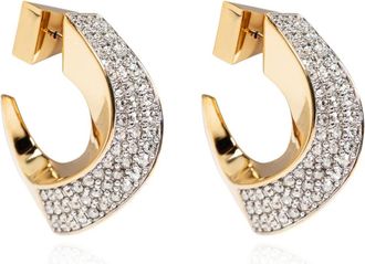 Lanvin Oorbellen met Sprankelende Kristallen - Dames - Oorbellen - Geel - ONE Size - Accessoires