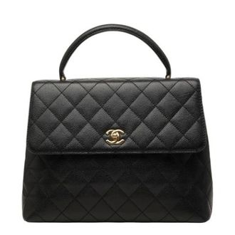 Chanel Pre-owned Vintage Handbag - Dames - Pre-owned - Zwart - Maat: ONE Size Leer