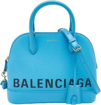 Balenciaga Pre-owned Vintage Handtas - Dames - Vintage Handtas - Blauw - ONE Size - Leer - Vintage
