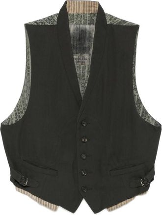 Ziggy Chen Patterned-back Waistcoat