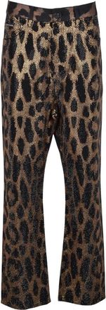 Philipp Plein Cropped Broeken - Dames - Vrijetijds broeken - Veelkleurig - W26 - Katoen - Broeken