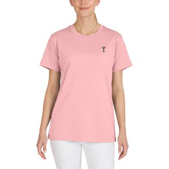 Dalix Womens Martini Lightweight Relaxed Jersey Tee in Pink at Nordstrom, Size Xx-Large
