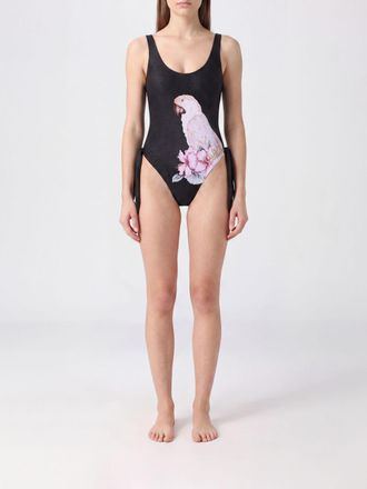 Chlo&eacute; Square Neck One-Piece Swimsuit with Graphic Print