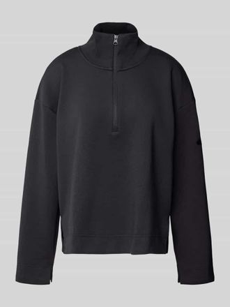 adidas Sweatshirt mit Stehkragen und Rei&szlig;verschluss in Black, Gr&ouml;&szlig;e XS
