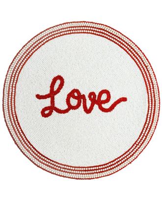 Tiramisu Scripted Love Beaded Placemat