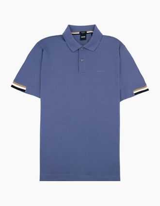 HUGO BOSS Mens Hugo Boss Parlay 147 Mercerised Polo Shirt Blue 479 - Size: 40
