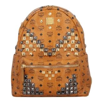 MCM Pre-owned Backpacks, female, Brown, Size: ONE SIZE Pre-owned Stark backpack