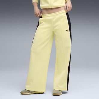 Puma Pantaloni da tuta a vita bassa T7 da donna, Accessori, Giallo, 3XL