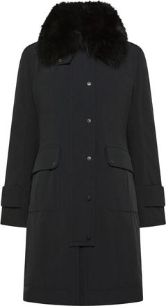 Peuterey Enkelrij jas - Dames - Mantel - Zwart - M - Polyester - Jassen