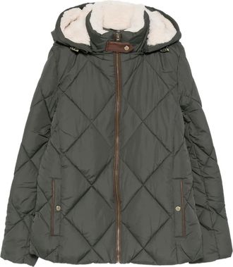 Lauren Ralph Lauren Piumino trapuntato con cappuccio - Verde
