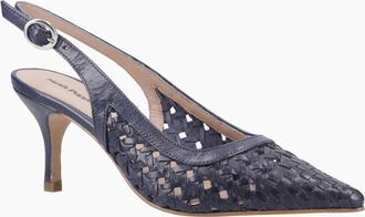 Hush Puppies Womens Dalia Kitten Womens Slingback Court Shoes - Navy - Size: 5