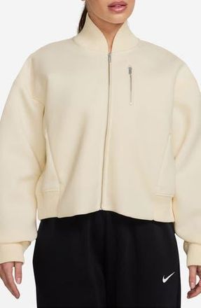 Nike Sportswear Destroyer Bomber Jacket in Pale Ivory/Sail at Nordstrom Rack, Size Xx-Large