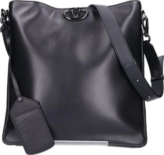 Valentino Black Leather Shoulder Bag (Pre-Owned)