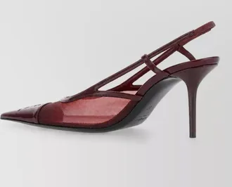 Saint Laurent mesh slingback pumps
