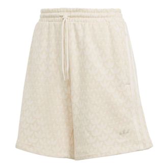 adidas (WMNS) adidas originals Trefoil Monogram Shorts Beige IJ6000