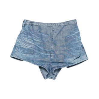 Diesel Dames, Korte broeken, Blauw, Maat: W26 Katoen