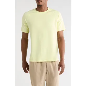 Zella Short Sleeve Performance T-Shirt in Green Wheat at Nordstrom Rack, Size Xx-Large
