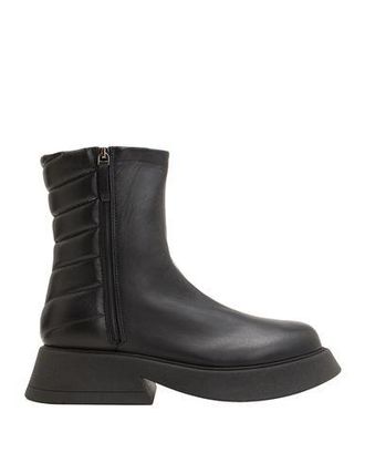 8 by YOOX LEATHER PADDED ANKLE BOOTS