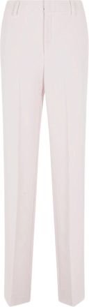Federica Tosi Tailored Pink Trousers With Hidden Closure And Minimalist Design
