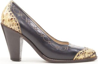 Comme Des Gar&ccedil;ons Comme des Garcons leather western cuban heel shoes