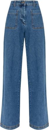 Etro Wide Jeans - Dames - Loose Fit Jeans - Blauw - W29 - Jeans