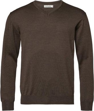Chevalier Aston V-Neck Merino Pullover Merinopullover f&uuml;r Herren | braun
