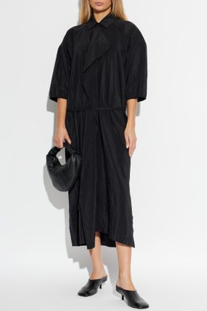 Christophe Lemaire Silk Dress, Womens, Black