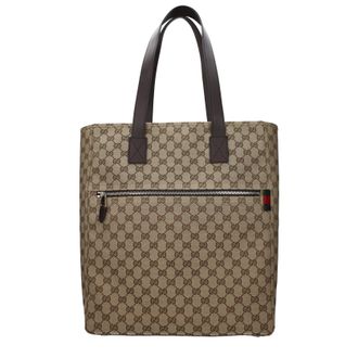 Gucci Herrens Umh&auml;ngetaschen Stoff Beige/Dunkelbraun