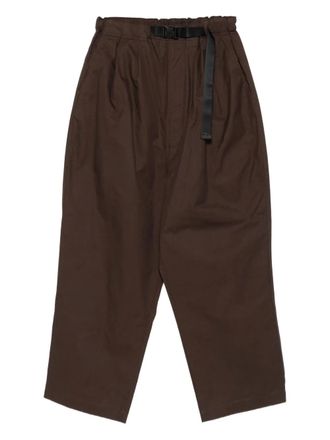 Comme Des Gar&ccedil;ons Pantaloni pliss&eacute; con cintura - Marrone