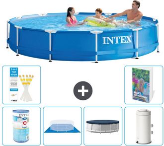 Intex Piscina Con Estructura Redonda - 366x76 Cm - 7-piezas S72