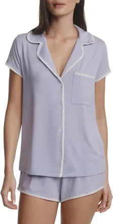 Eberjey Frida Short Pajamas in Lavender Dusk/ivory at Nordstrom, Size X-Small