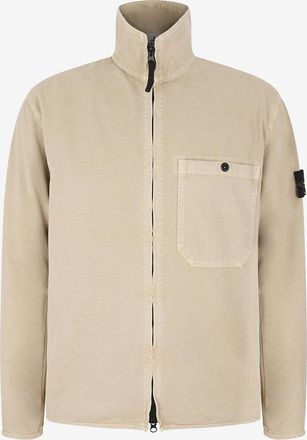 Stone Island Hemd mit bestickter Tasche aus Baumwolle